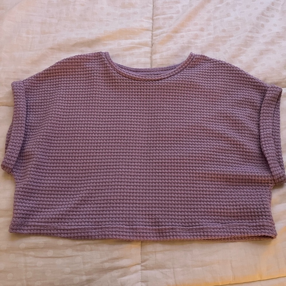 Purple Knit Women's Top